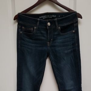 AE bootcut dark blue jeans